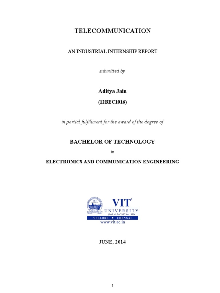 BSNL Telecommunications Internship Report | PDF | Digital Technology ...