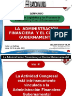 La Administracion Financiera y El Control Gubernamental