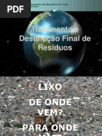 Tratamento e Destinacao Final de Residuos