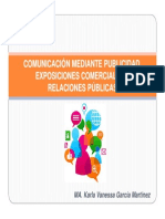 Comunicación Mediante Publicidad, Exposiciones Comerciales y Rp