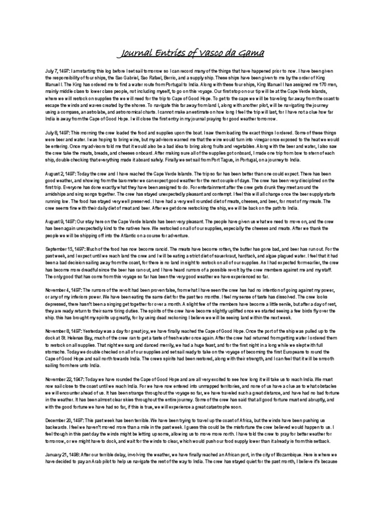 Vasco da gama essay example image