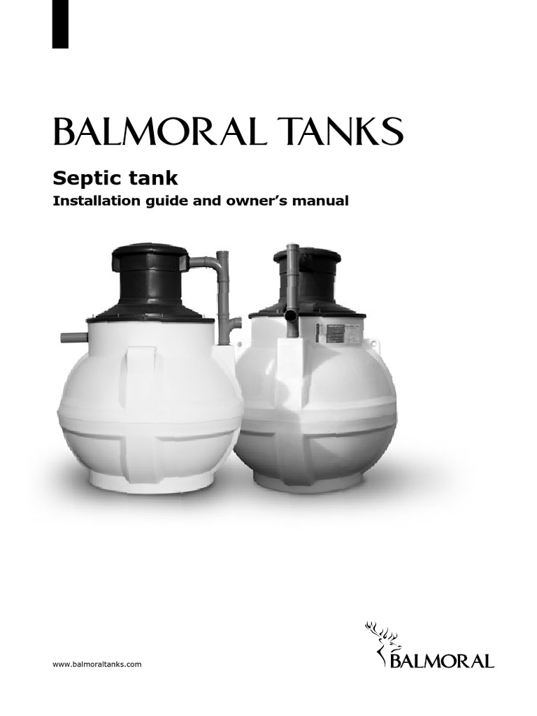 Septic Tank Installation Manual | PDF | Septic Tank | Drainage