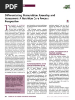 Download Differentiating Malnutrition Screening and Assessment a Nutrition Care Process Perspective by mariosan81 SN283244846 doc pdf