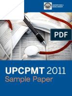 UPCPMT Medical 2011 Last Year Question Paper