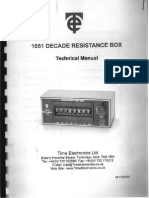 Decade Resistance Box_Technical Manual