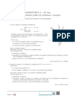 Resolução Gráfica - Exercícios de Exame