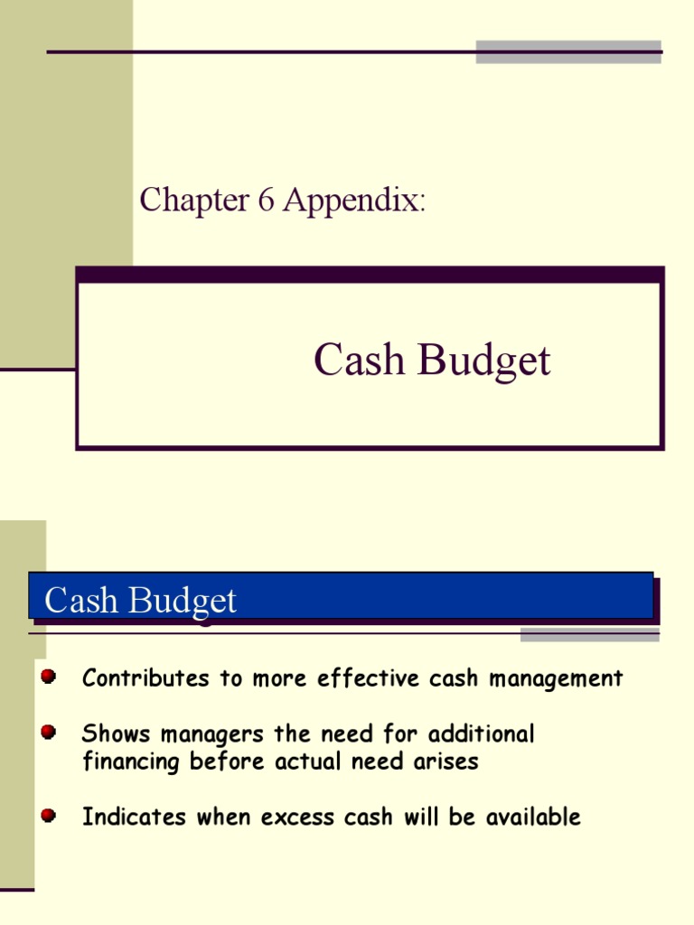 Ch6 Appendix.ppt | Interest | Budget