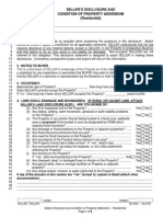 Seller'S Disclosure and Condition of Property Addendum (Residential)