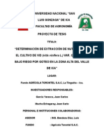 DETERMINACIÓN DE EXTRACCIÓN DE NUTRIENTES EN EL CULTIVO DE VID (Vitis Vinífera L.) VAR. QUEBRANTA BAJO RIEGO POR GOTEO EN LA ZONA ALTA DEL VALLE DE ICA