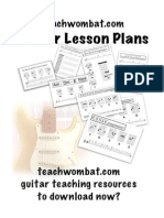 Guitar Lesson Plans