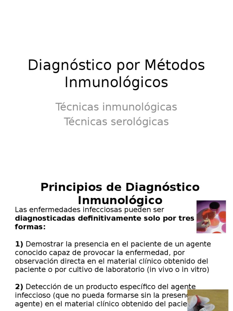 Diagnóstico Por Métodos Inmunológicos | PDF | Anticuerpo | Sistema inmune