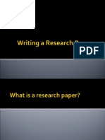 Writing a Research Paper