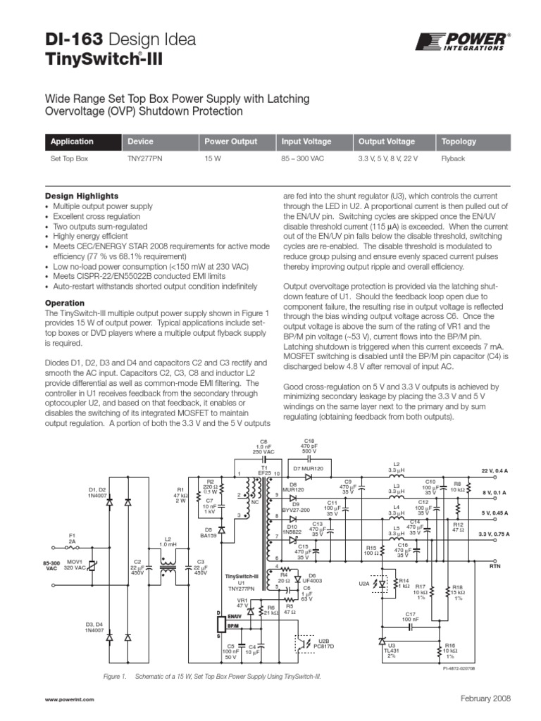 TNY277PN | Transformer | Power Supply