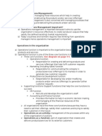 What Is Operations Management:: See Diagram On Page 4-5