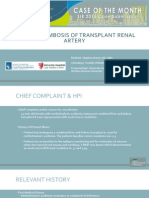 Dreyer_Acute Thrombosis of Transplant Renal Artery_110115