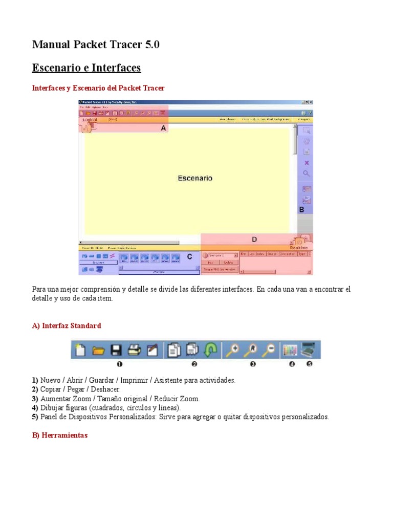 Manual de Cisco Packet Tracer 5.0 | PDF | Dirección IP | Ethernet