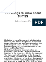 100 Things to Know About MKTNG