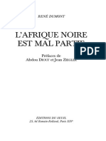 L 'Afrique Noire Est Mal Partie: Préfaces de Abdou D Et Jean Z