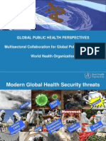 GHSA - WHO Global Public Health Perspectives 20 21 August 2014