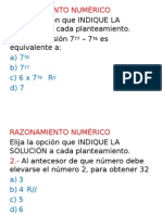 Razonamiento Numérico