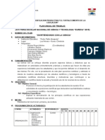 Plan Anual de Trabajo Feria de Ciencia 2015