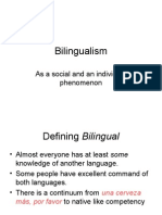 Bilingualism: A Social and Individual Phenomenon
