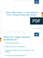 What Users Want - A Perspective From A Project Business Owner Kevin-Morris ACHRF 2011