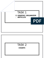 Task 1: I) Graphic Organizer Articles