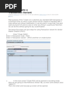 How To Create A Transaction Variant