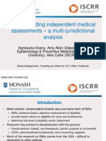 Understanding Independent Medical Assessments - A Multi-Jurisdictional Analysis Iggy Kosny ACHRF 2013