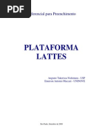 PLATAFORMA LATTES Roteiro Para Preenchimento