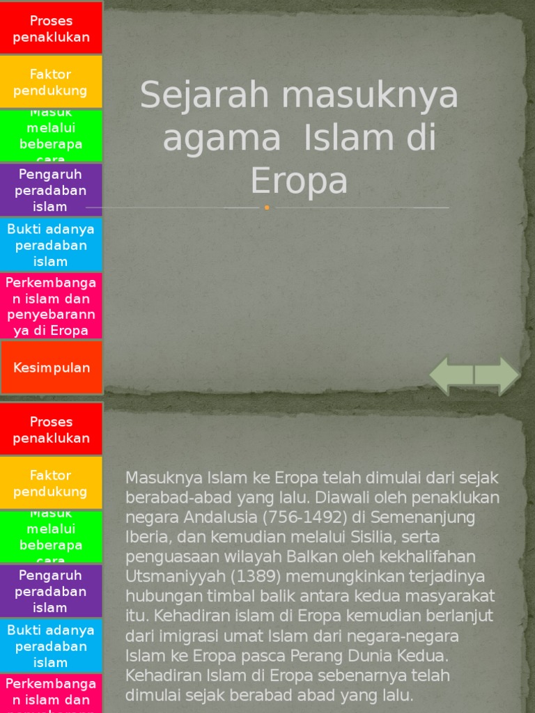 Sejarah Islam Di Eropa