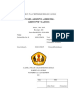 PENENTUAN POTENSI ANTIBIOTIKA - KELOMPOK XIII - NPM 24 Dan 25 PDF