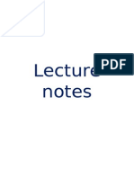 Lecture Notes
