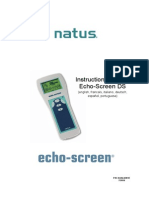 Instructions For Use Echo-Screen DS: (English, Francais, Italiano, Deutsch, Español, Portuguese)