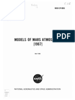 Models of Mars Atmosphere (1967) : Nasa Space Vehicle Design Criteria (Environment)