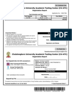 Chulalongkorn University Academic Testing Center (CU-ATC) : Registration Report