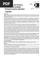 Diphtheria and Tetanus Toxoids and Acellular Pertussis Vaccine Adsorbed
