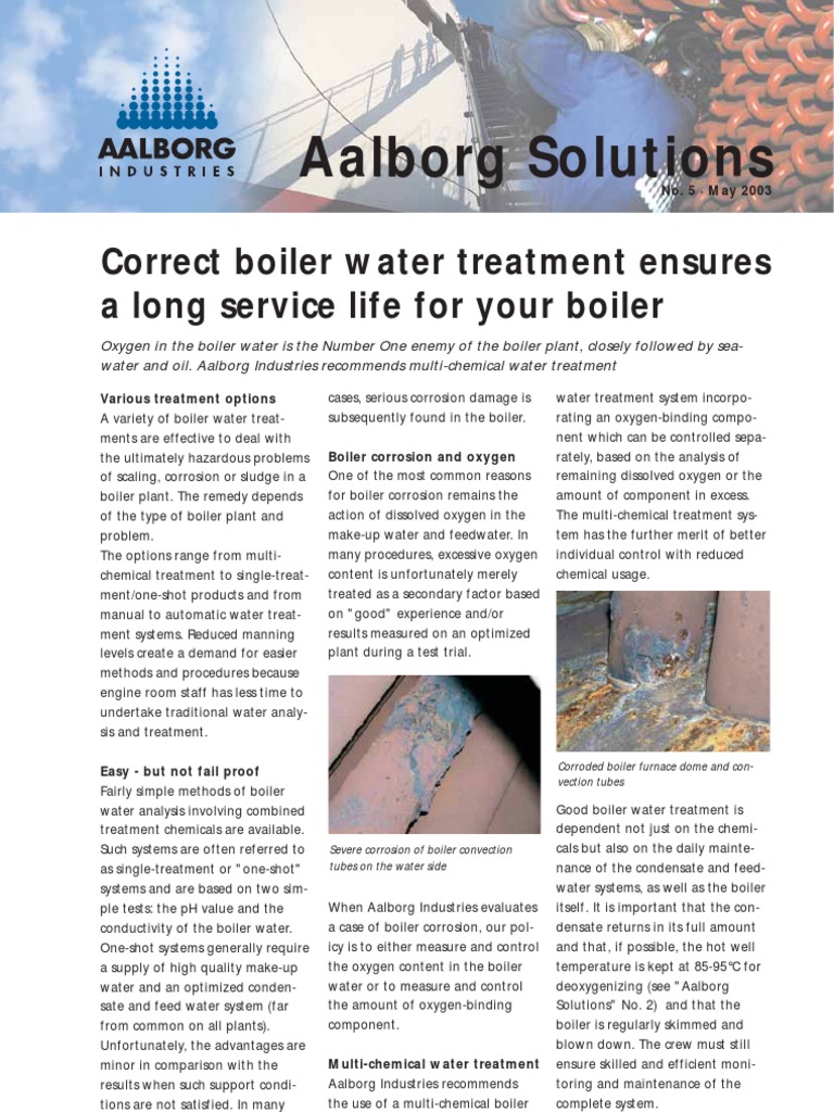 5 Correct Boiler Water Treatment PDF Boiler Water