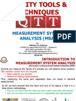 Measurement System Analysis (Msa)