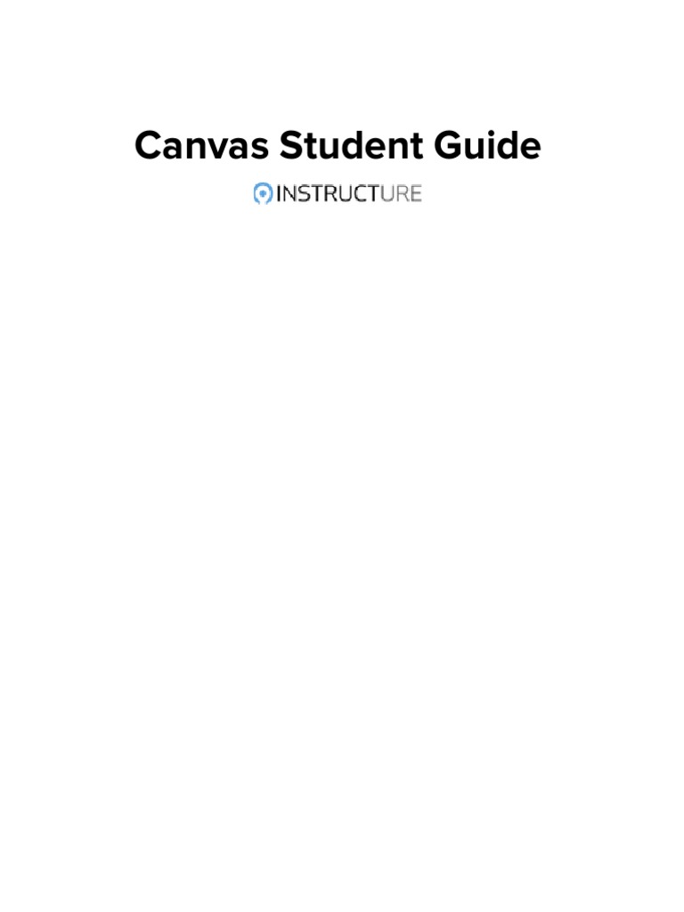 Canvas Student Guide | PDF | Mobile App | Ios