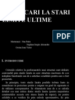 Verificari La Stari Limite Ultime