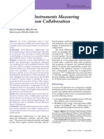 A Review of Instruments Measuring Nurse-Physician Collaboration