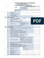 Chestionar de Verificare A Sigurantei Autovehiculului