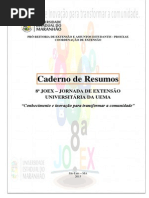 Caderno de Resumos 8ª JOEX - Jornada de Extensão da UEMA 2015