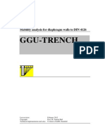 Ggu-Trench: Stability Analysis For Diaphragm Walls To DIN 4126