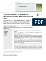 Anti-Spastic Effects of Footbaths in Post-Stroke Patients: A Proof-Of-Principle Study