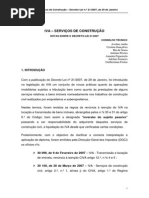 Iva – Serviços de Construção