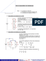 U Rxi: Loi D'Ohm Et Association de Résistances