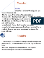 Conceito de trabalho físico